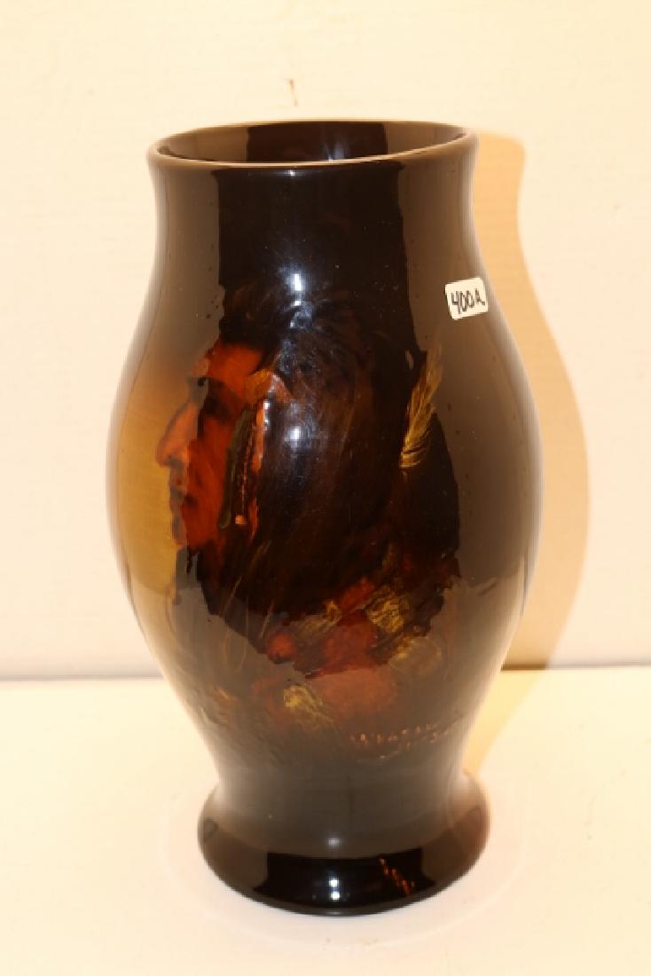 Pottery Vase Indian Portrait (1 of 3)