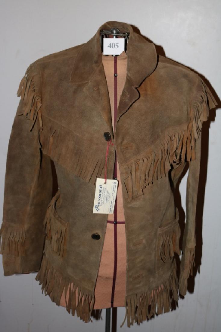 Ladies Fringe Hide Jacket (1 of 3)