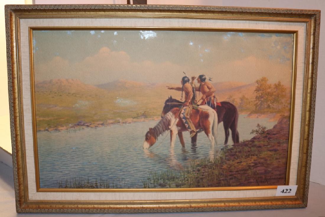 Framed Print Indians at Riverside (1 of 2)