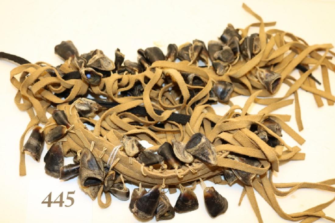 Pair Fringed Hide Grass Dancer’s Ankle Cuffs (1 of 1)