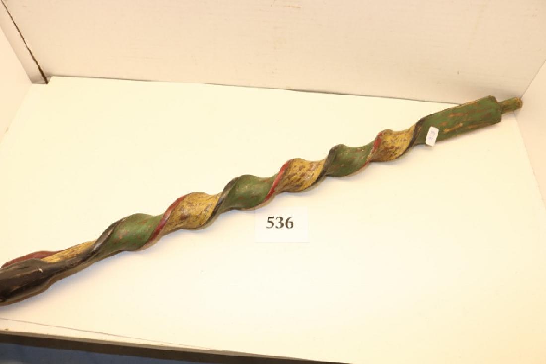 Wood Pipe Stem with long beaked birds (1 of 7)