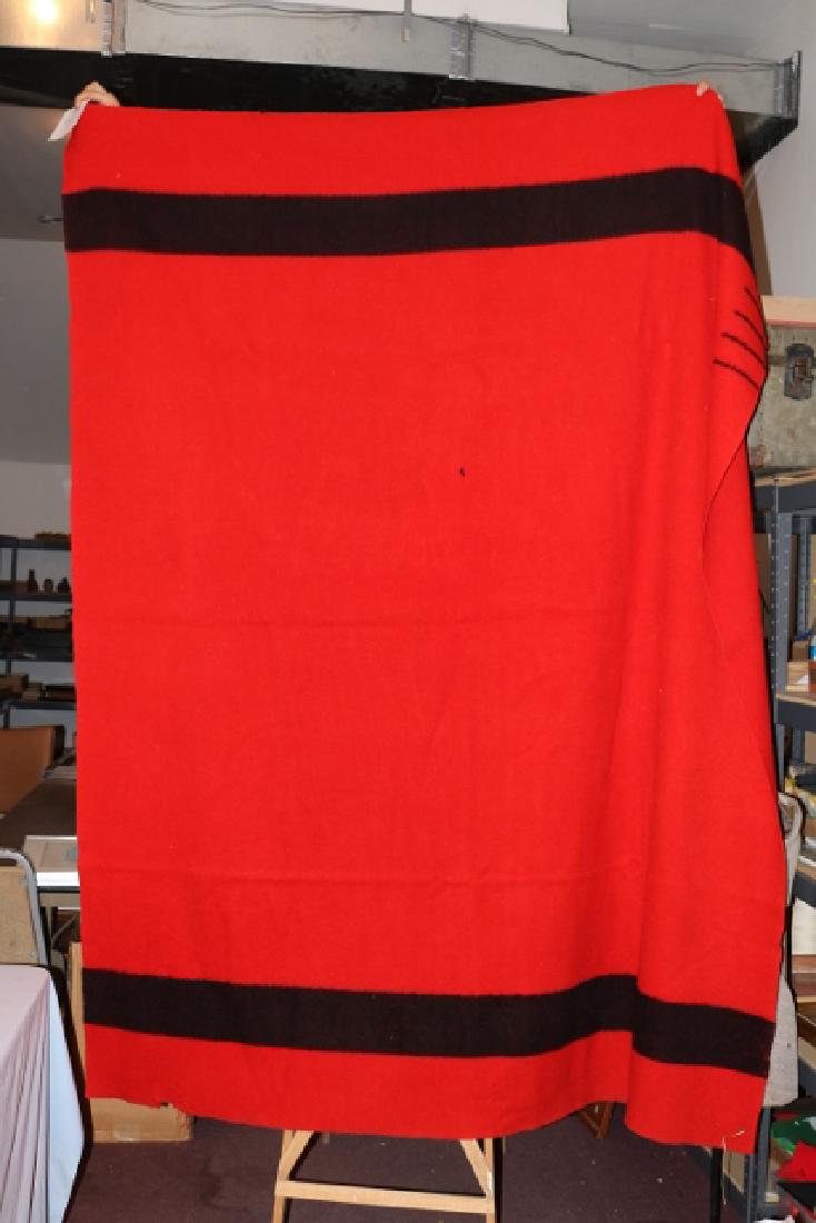 6 Point Red & Black Hudson Bay Blanket (1 of 3)