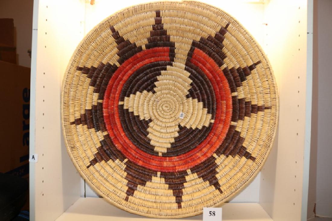 Polychrome Navajo Basketry Bowl (1 of 2)