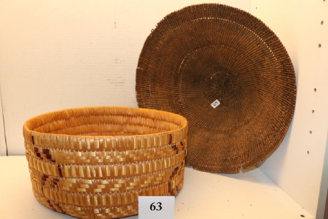 13" Woven Basketry Hat (1 of 2)