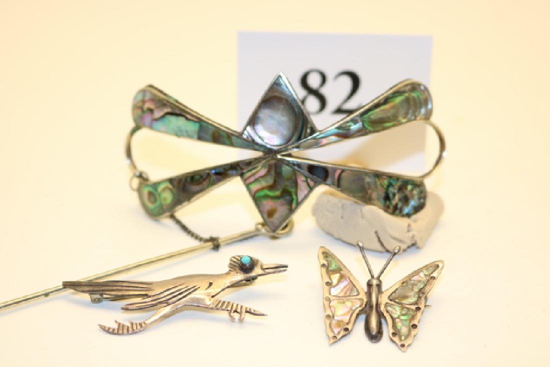 Roadrunner Pin, Butterfly Zuni Pin (1 of 2)
