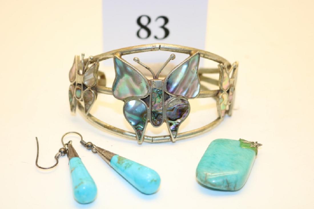 2 Earrings, Pendant and a Butterfly Bracelet (1 of 1)