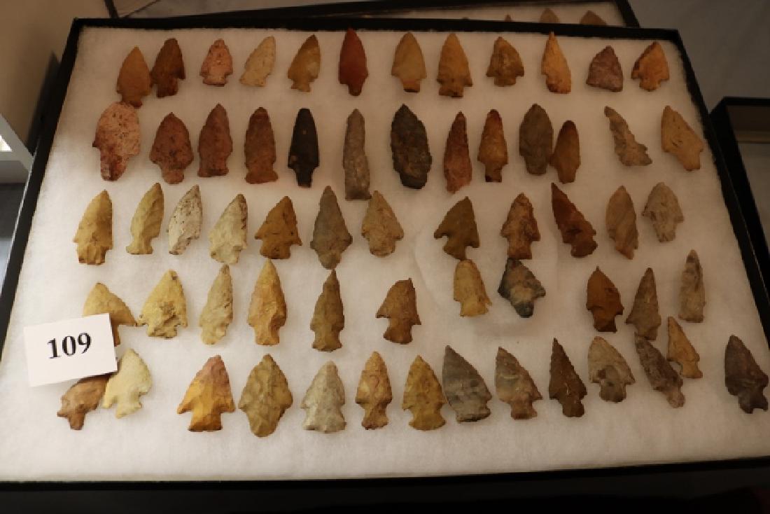 Frame with 63 Flint Points (1 of 2)