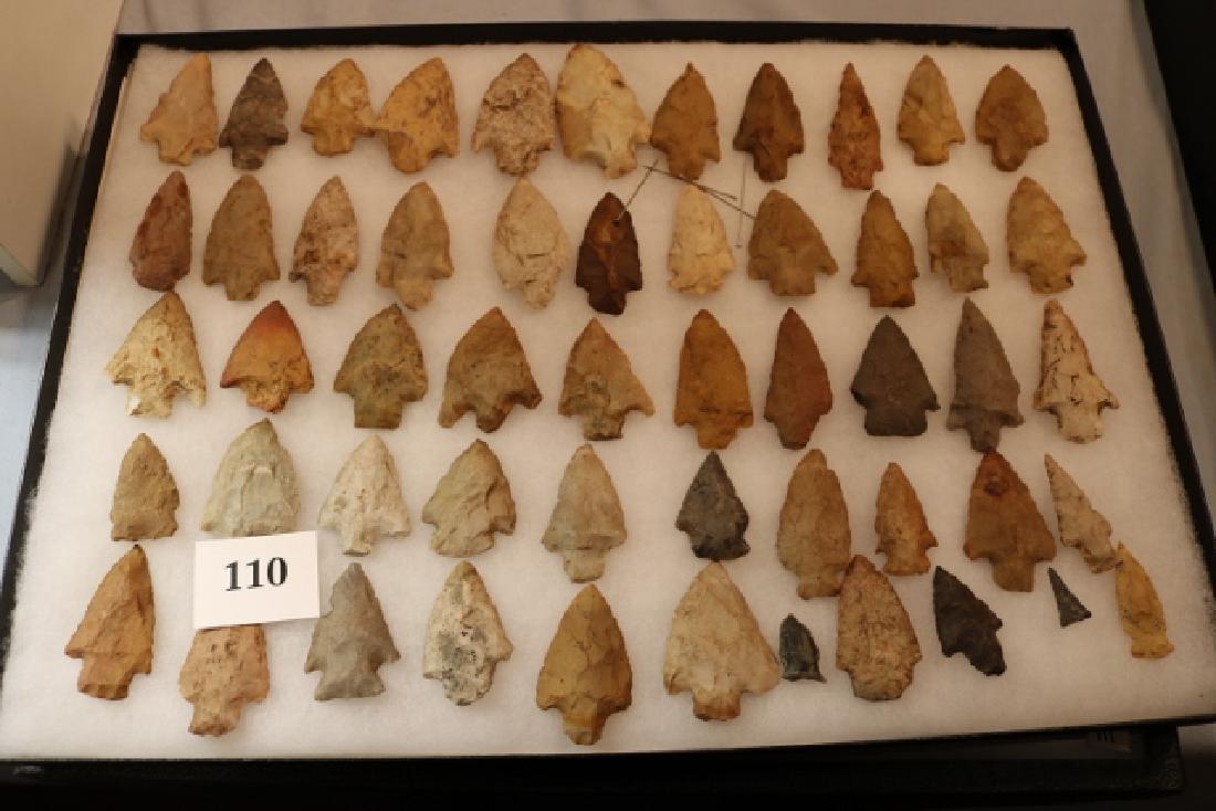 Frame with 52 Flint Points (1 of 1)