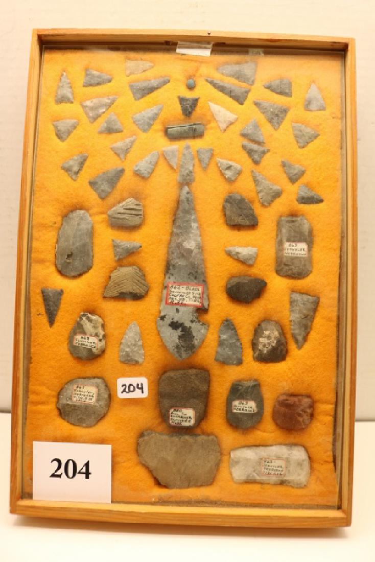 Frame with 52 Nebraska Artifacts (1 of 1)