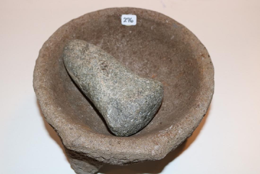 Lava Stone 3 Leg Metate (1 of 2)