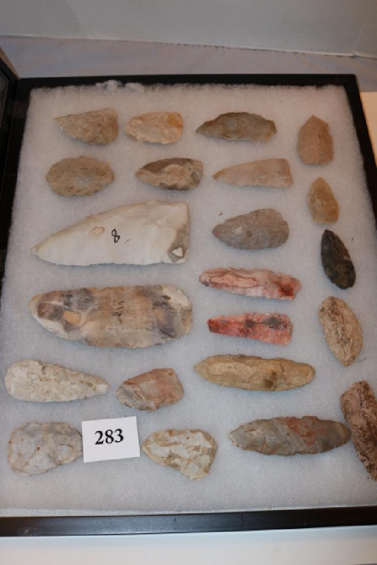 Frame with 22 Flint Knives (1 of 2)