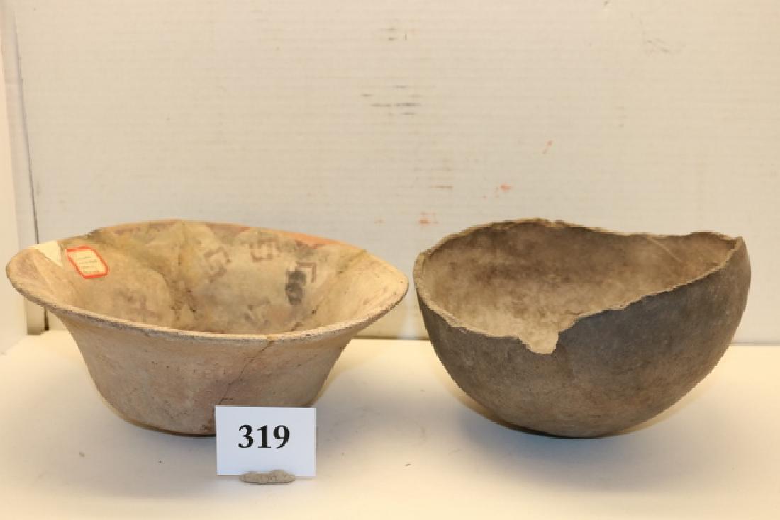 2 Large Pottery Prehistoric Bowls (1 of 3)