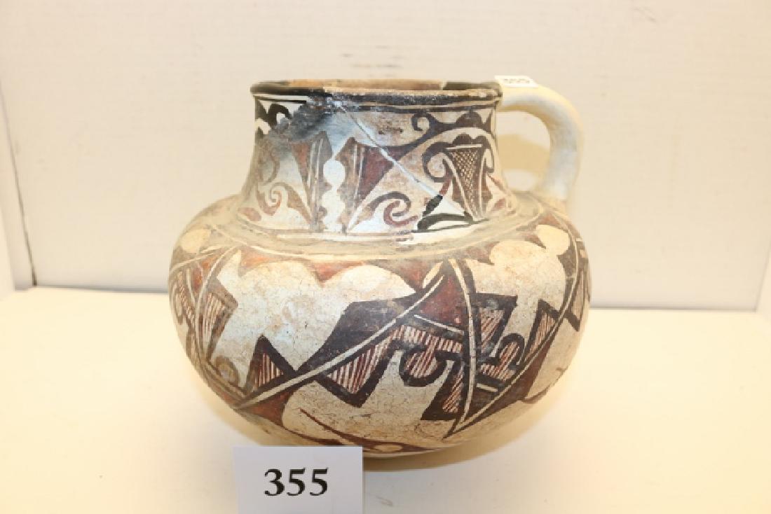 Polychrome Handled Jar or Pitcher (1 of 3)