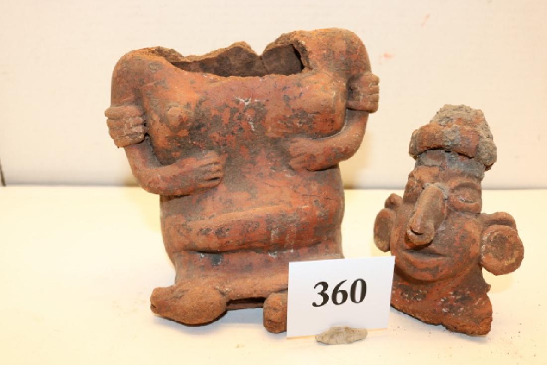 Redware Mayan Seated Figure (1 of 1)