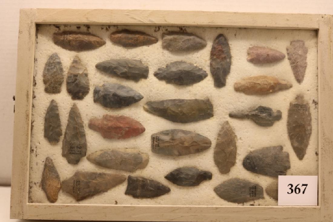 Wood Case with 28 Points, Knives (1 of 1)