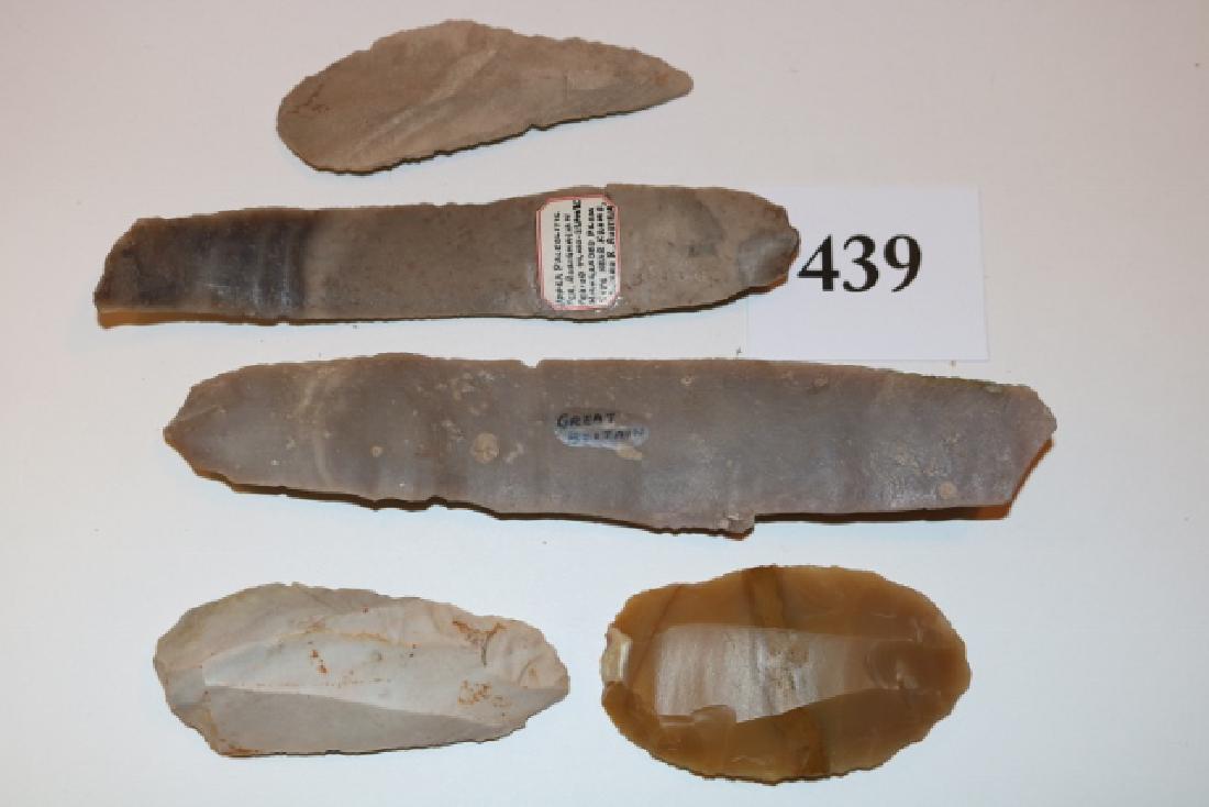5 Large Flint Knives (1 of 1)