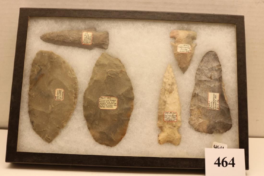 Frame with 6 Flint Artifacts (1 of 1)