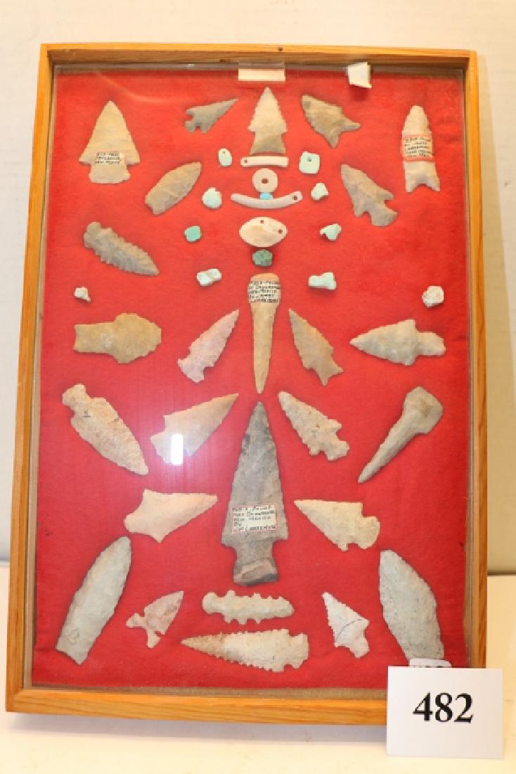 Frame with beads, points, drill (1 of 3)