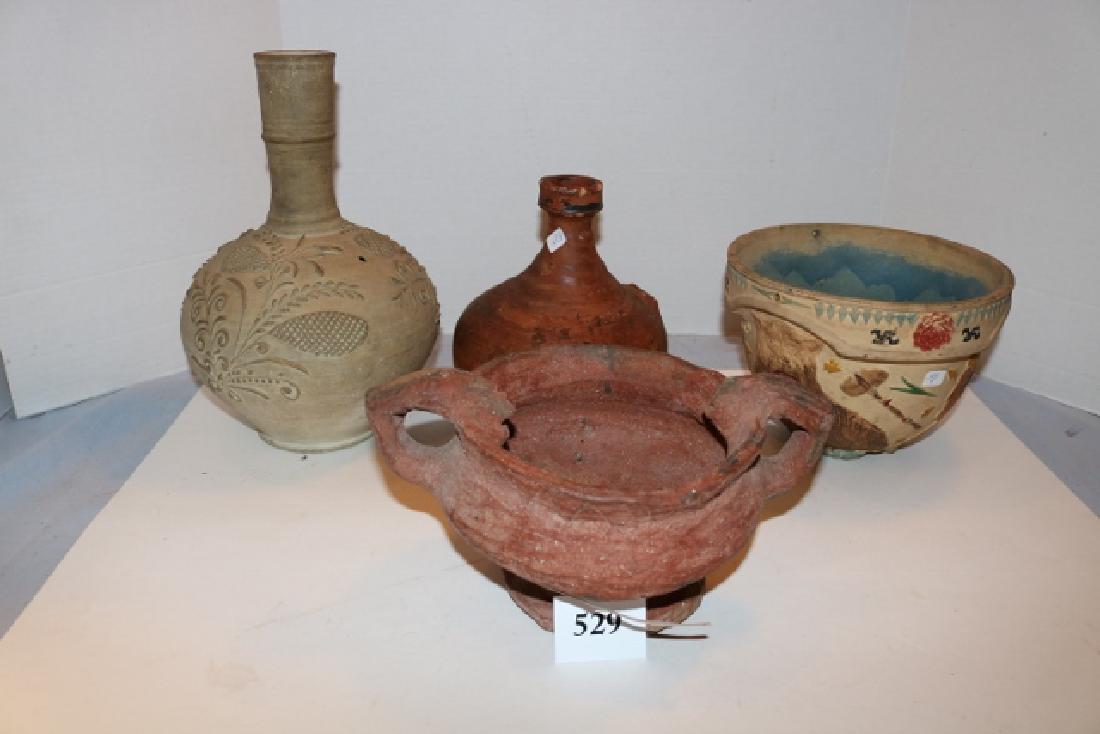 4 PCs. Assorted Pottery Items (1 of 4)