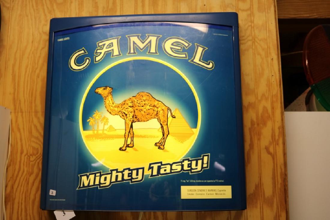 Camel Cigs Lighted Sign: Camel Cigs Lighted Sign 19 ½” x 20 ½”