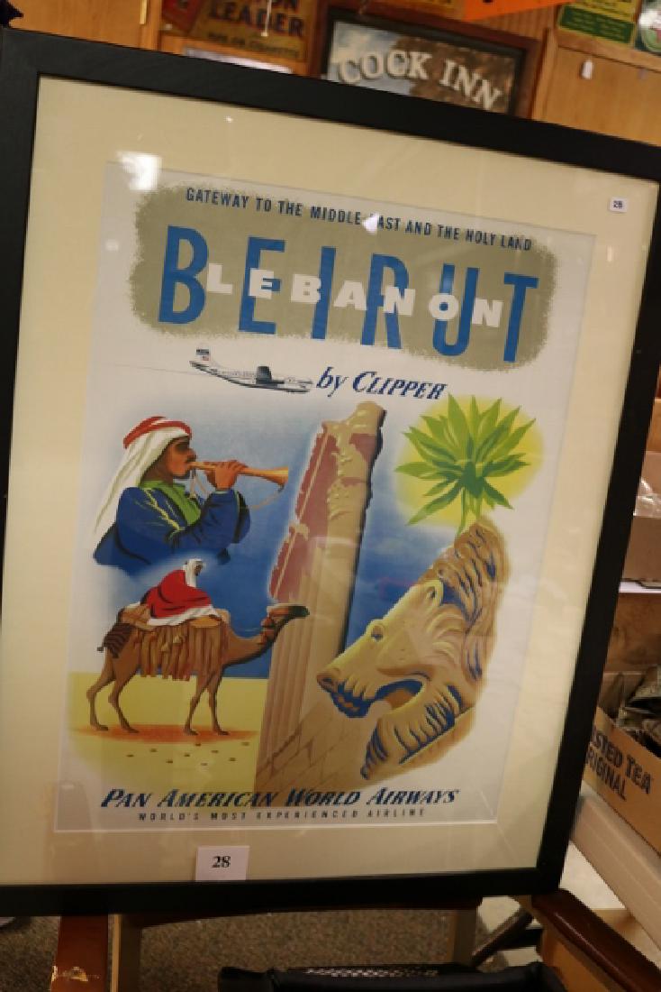 Beirut Lebanon Pan American World Airways Poster (1 of 2)