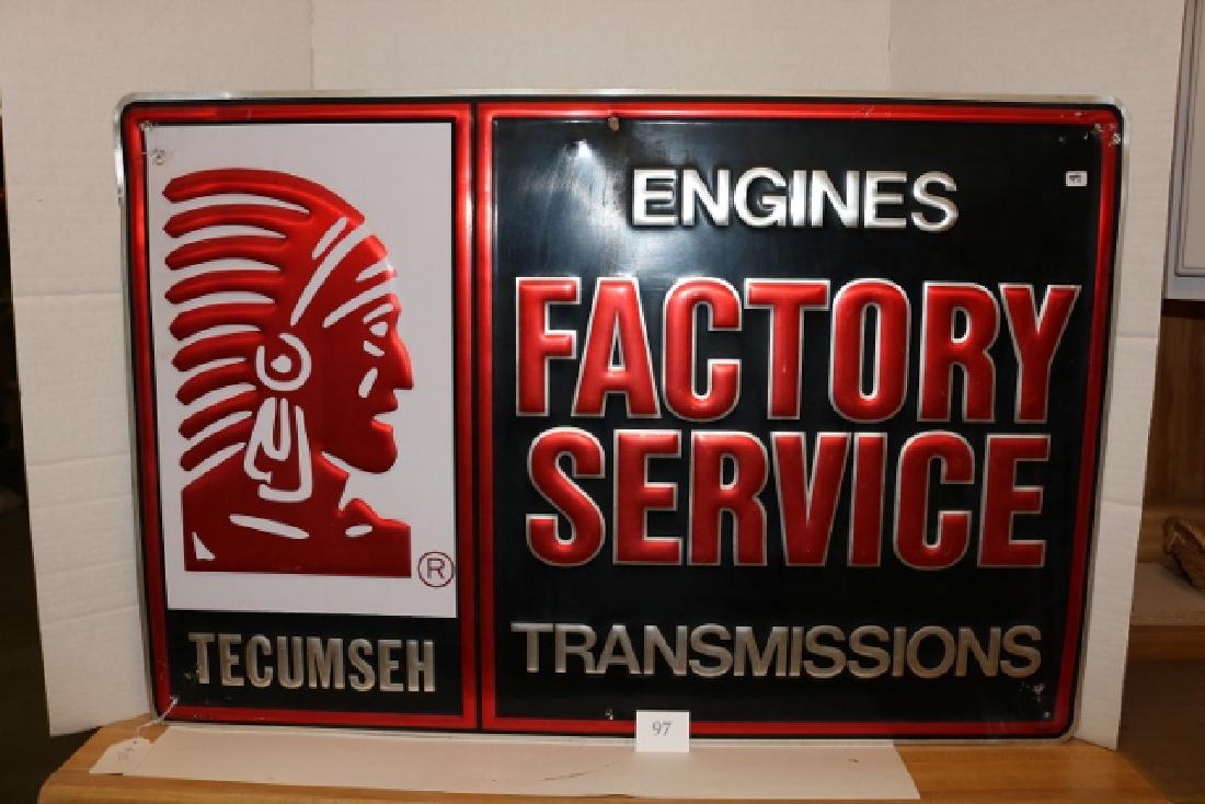 Tecumseh Service Sign - WILL NOT SHIP (1 of 2)