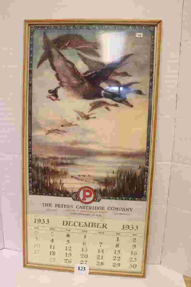 1933 Peters Calendar