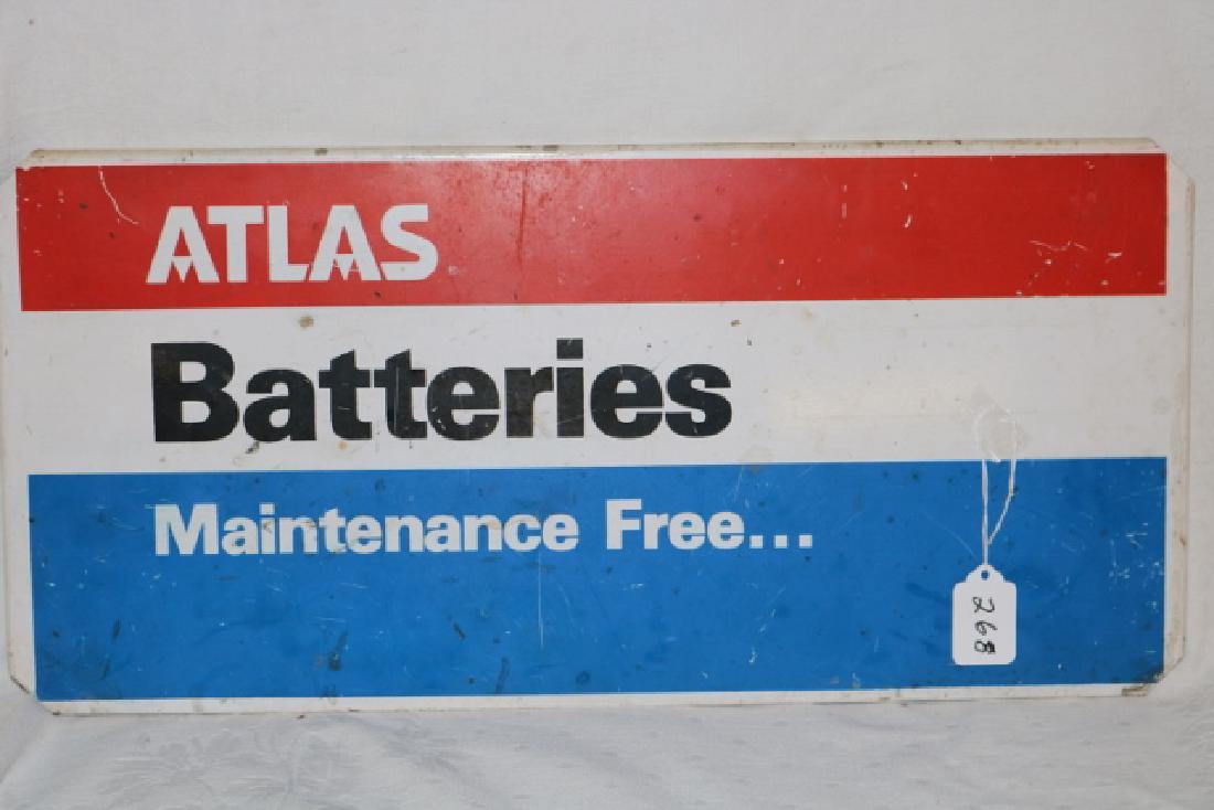 Metal Atlas Battery Sign (1 of 1)