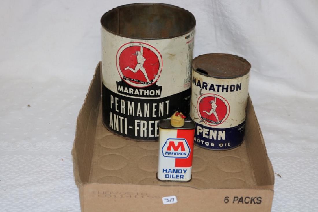Marathon Permanent Antifreeze Can: Marathon Permanent Antifreeze Can, Marathon Motor Oil, Marathon Handy Oiler