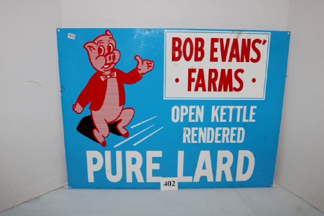 Metal Bob Evans Pure Lard Sign (1 of 2)