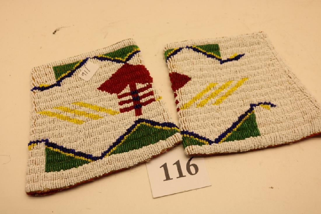 Pair Beaded Sioux Arm Cuffs (1 of 2)