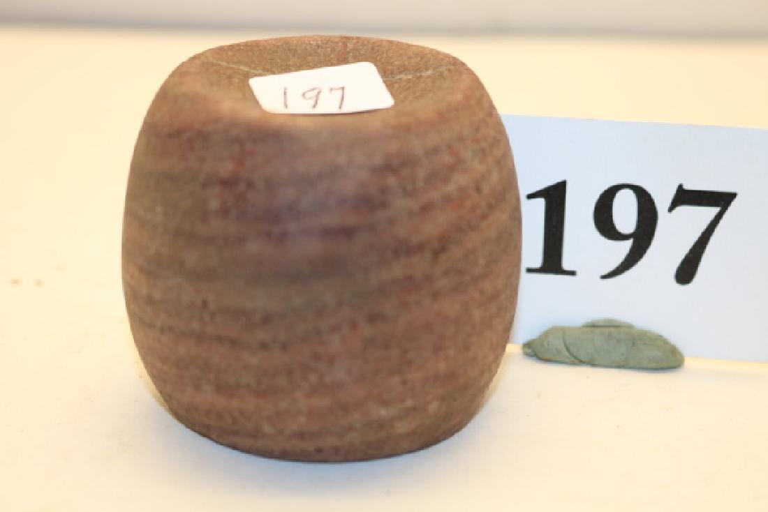 Banded Quartz Barrel Discoidal (1 of 2)