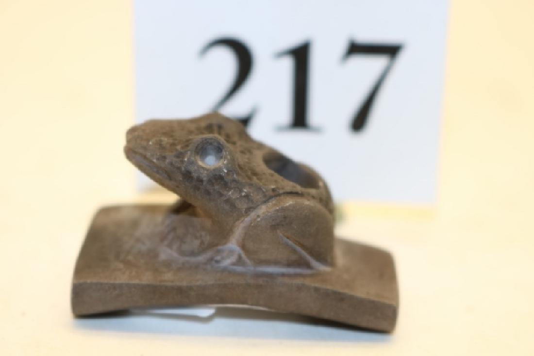 Miniature Frog Effigy Pipe (1 of 3)