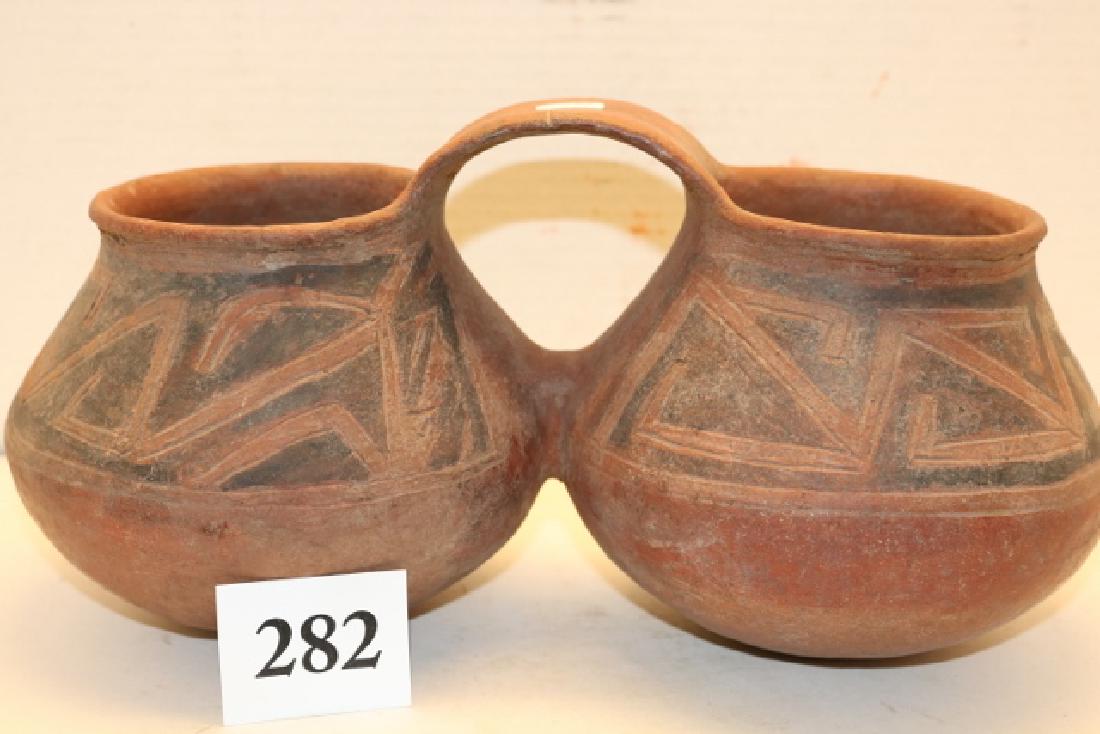 Double Mesa Verde Polychrome Pottery Vessel (1 of 2)