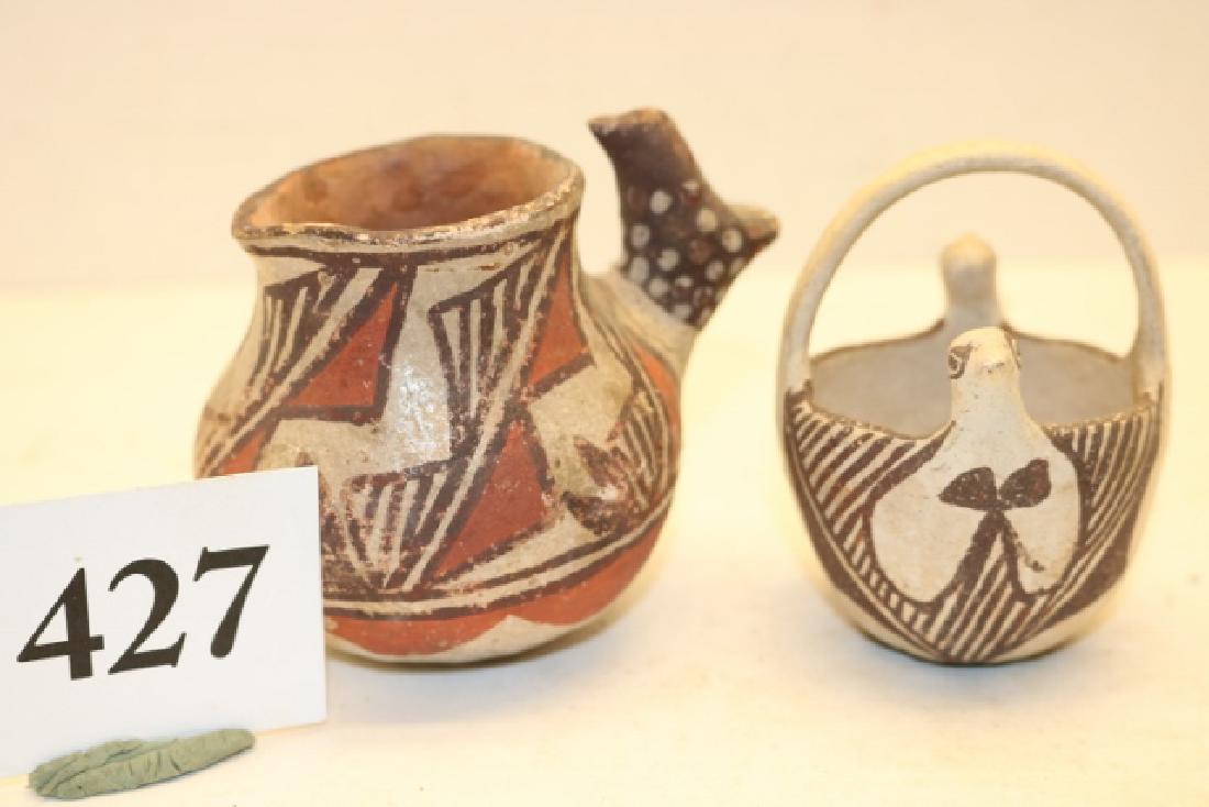 2 Small Polychrome Zuni Pots (1 of 1)