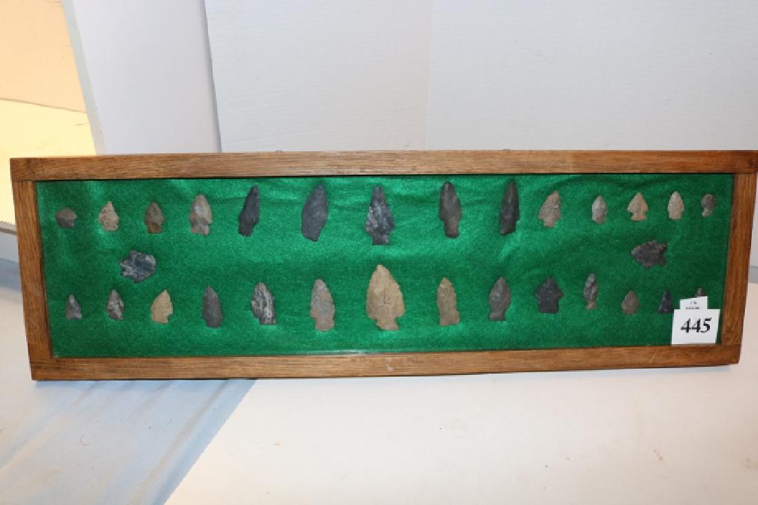 Frame with 35 Flint Points (1 of 3)