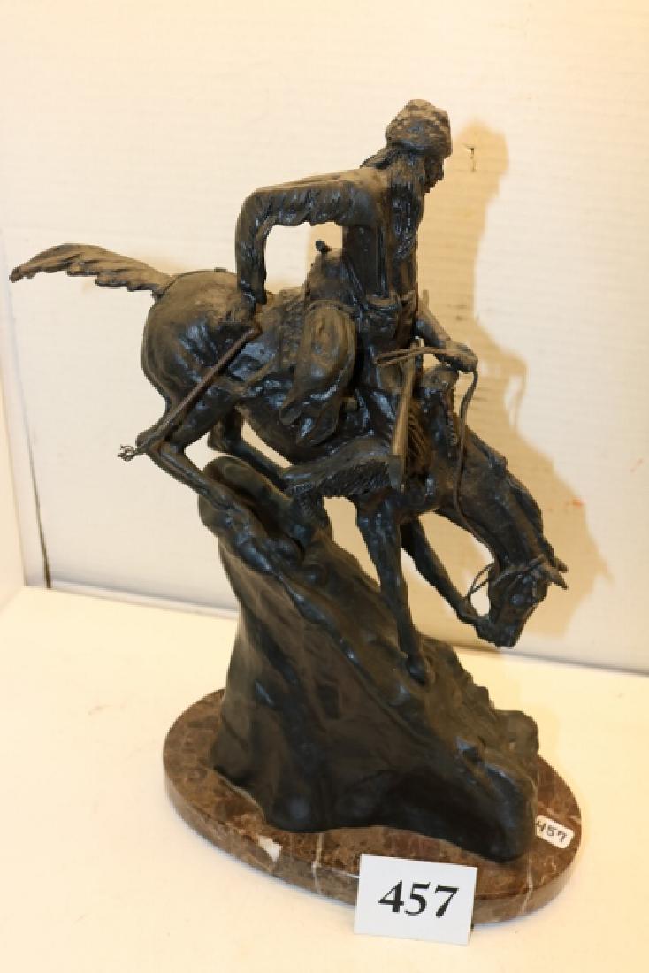 Cast Mountain Man on horse: Cast Mountain Man on horse on marble base