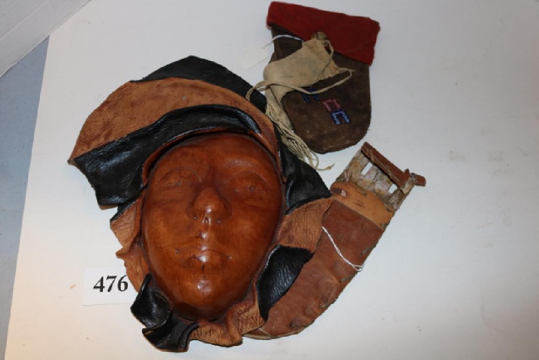 Box Lot: Carved Indian Wall Plaque (1 of 1)