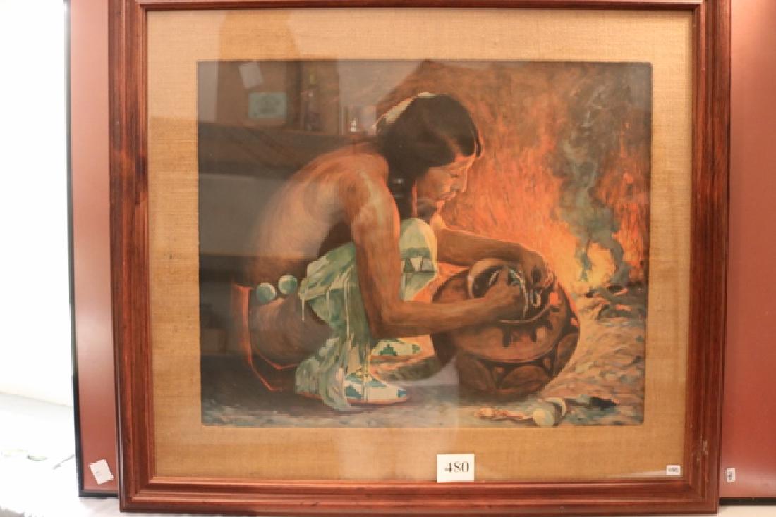 Couse “The Pottery Maker" Framed Print (1 of 3)