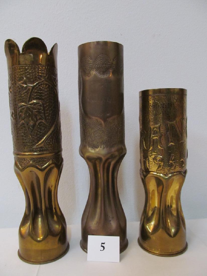 WWI Cross of Lorraine Floral Trench Art Shell (1 of 3)