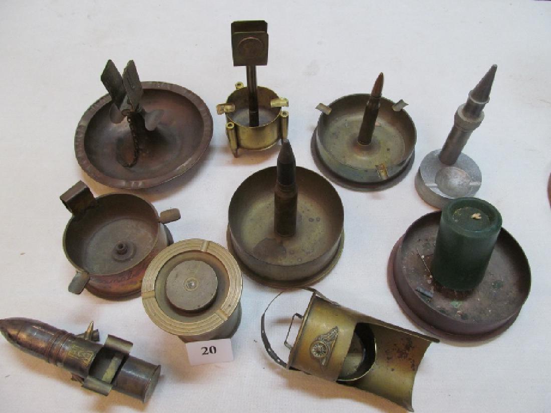 9 Trench Art Ashtrays and a Scoop (1 of 1)