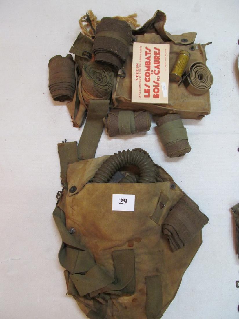 2 WWI Gas Mask Kits with cases (1 of 1)