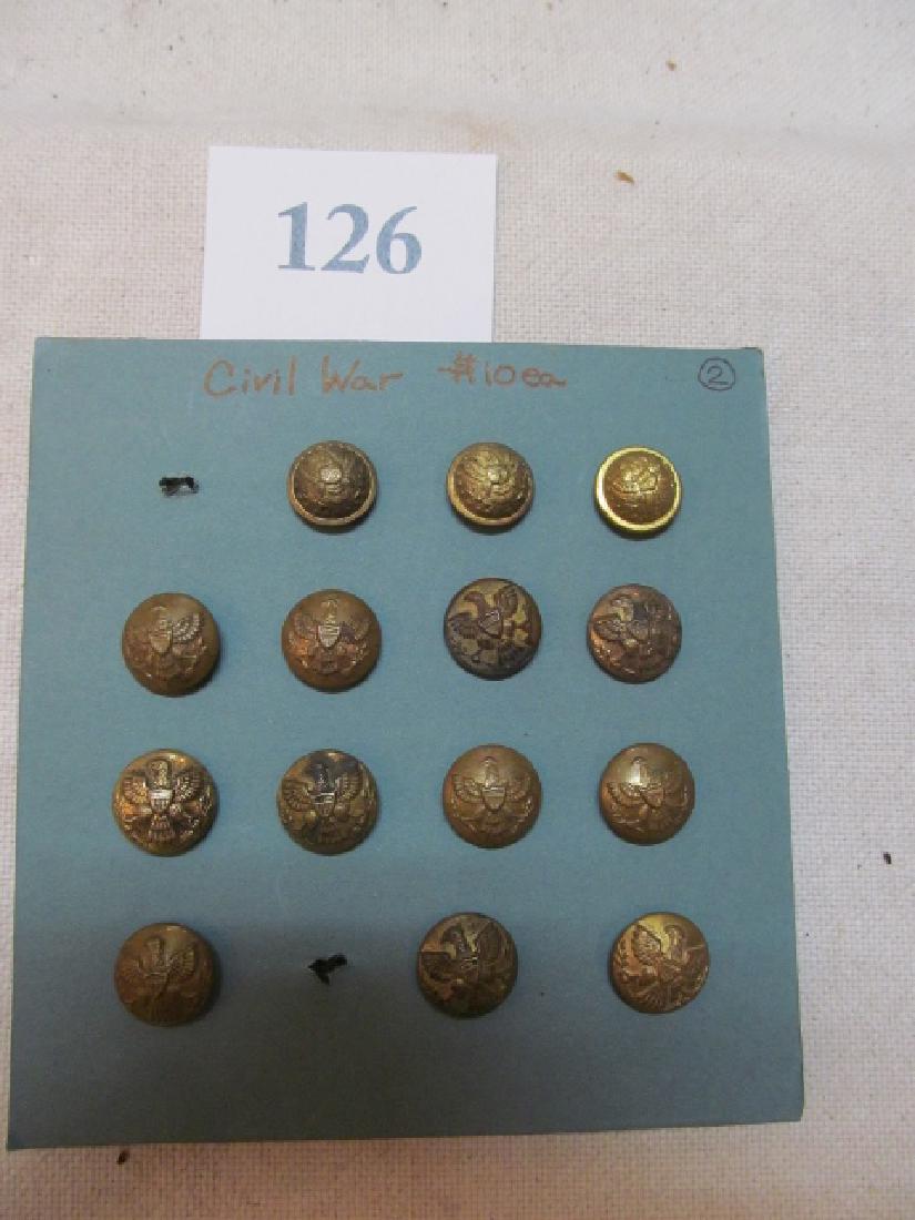 14 Civil War Buttons (1 of 1)