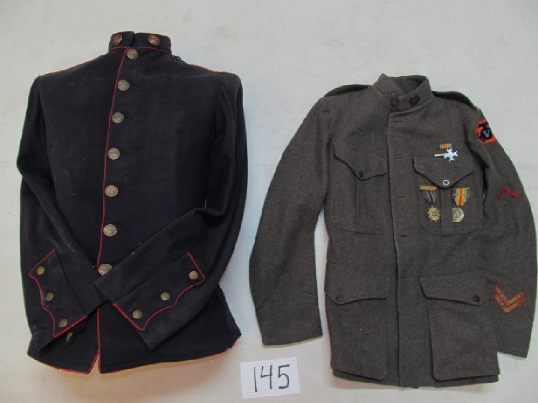 WWI USMC Officer Dress Blues Wool Tunic (1 of 10)