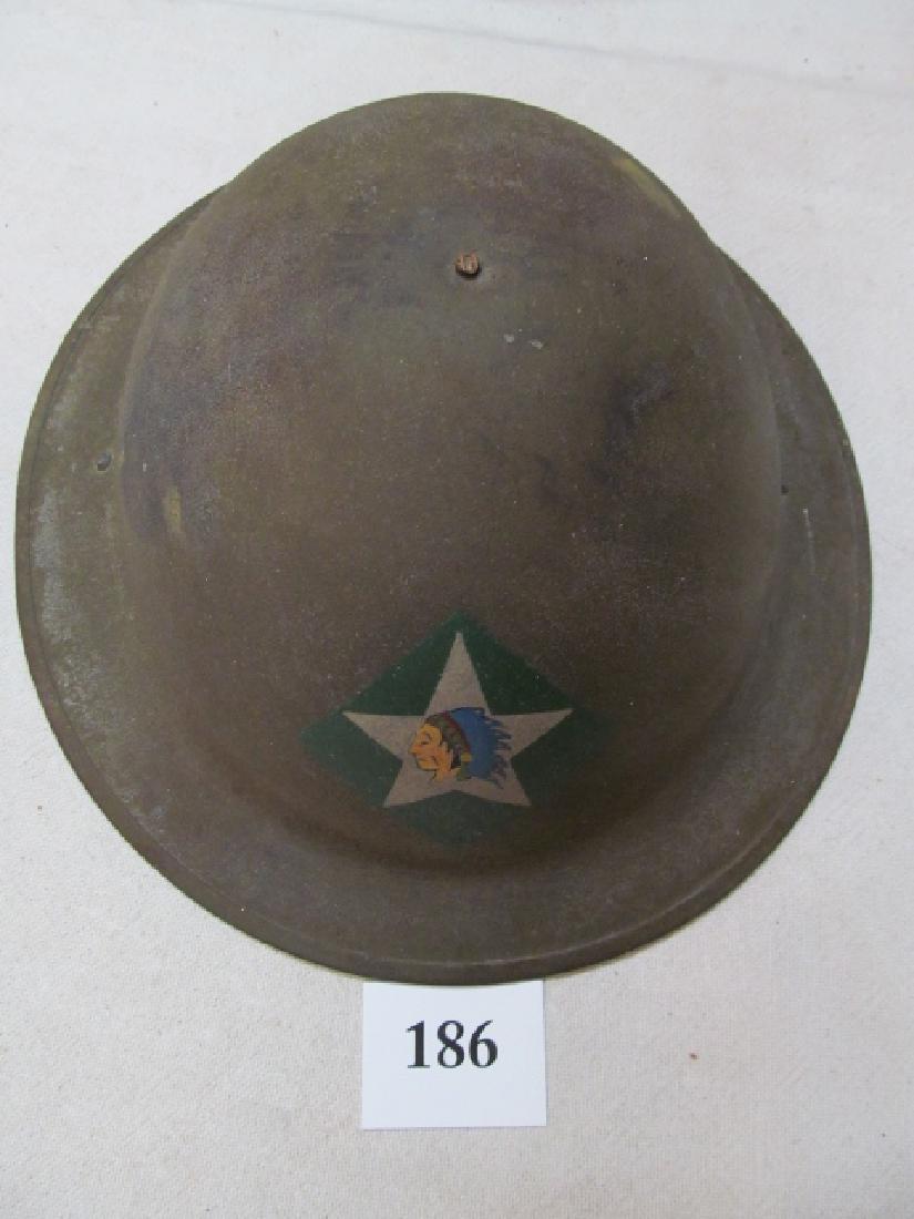 WWI USMC 2nd Infantry Division Doughboy Helmet (1 of 3)