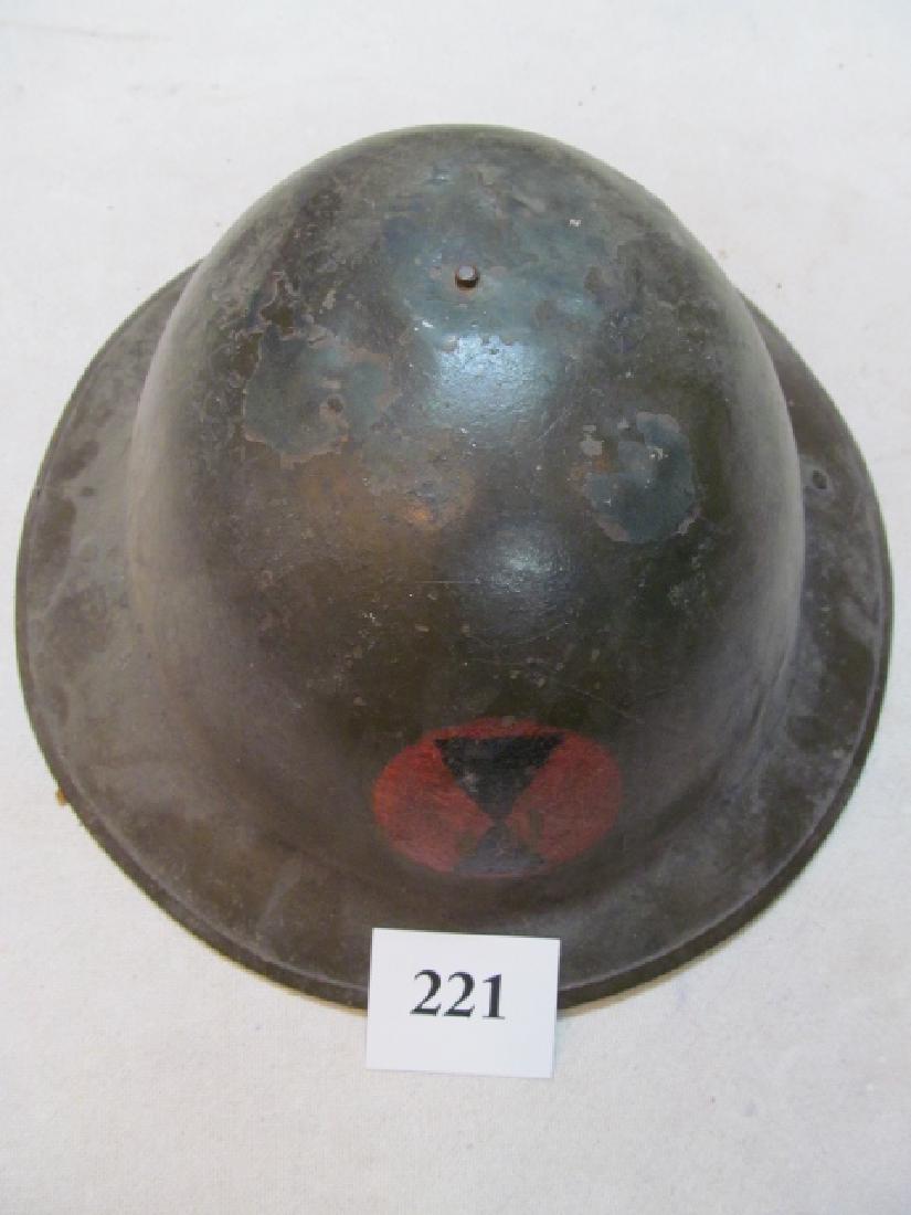 7th Infantry Division WWI Doughboy Helmet (1 of 4)