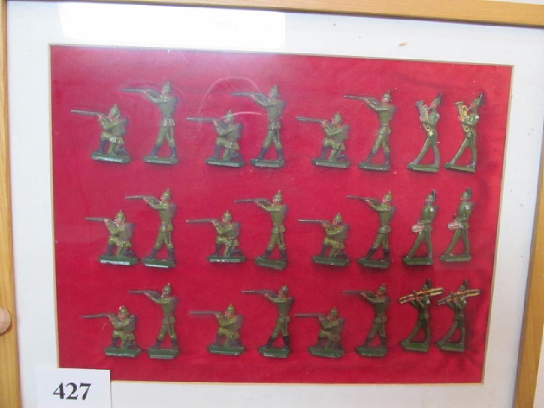 Frame of WWI German Toy Soldiers (1 of 3)