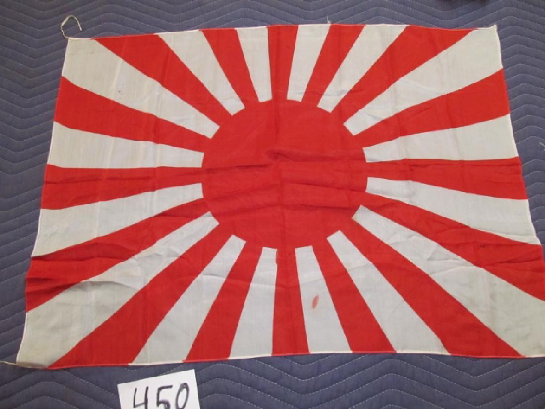 WWII Silk Japanese Navy Rising Sun Flag (1 of 1)