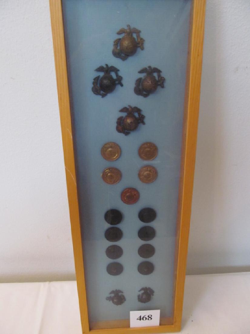 USMC Emblems  4 Early EGA Hat Insignias (1 of 5)