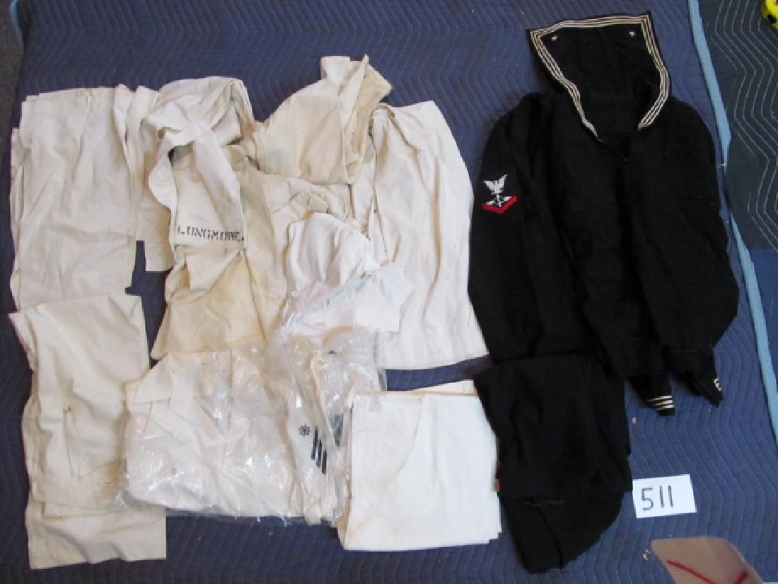 Navy Uniform Lot: 7 White Pairs of Pants (1 of 1)